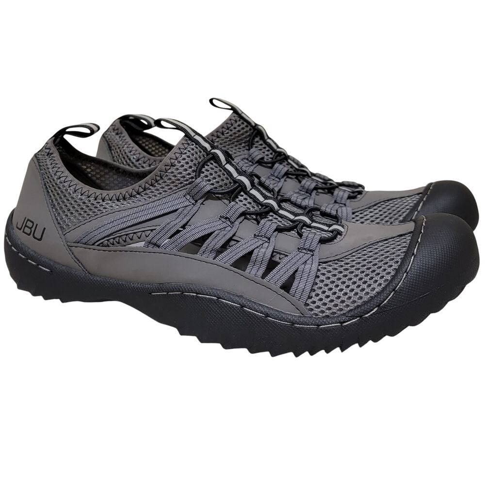 JBU Men Topsail Outdoor Summer Beach Water Shoes Size US 9M Grey Mesh